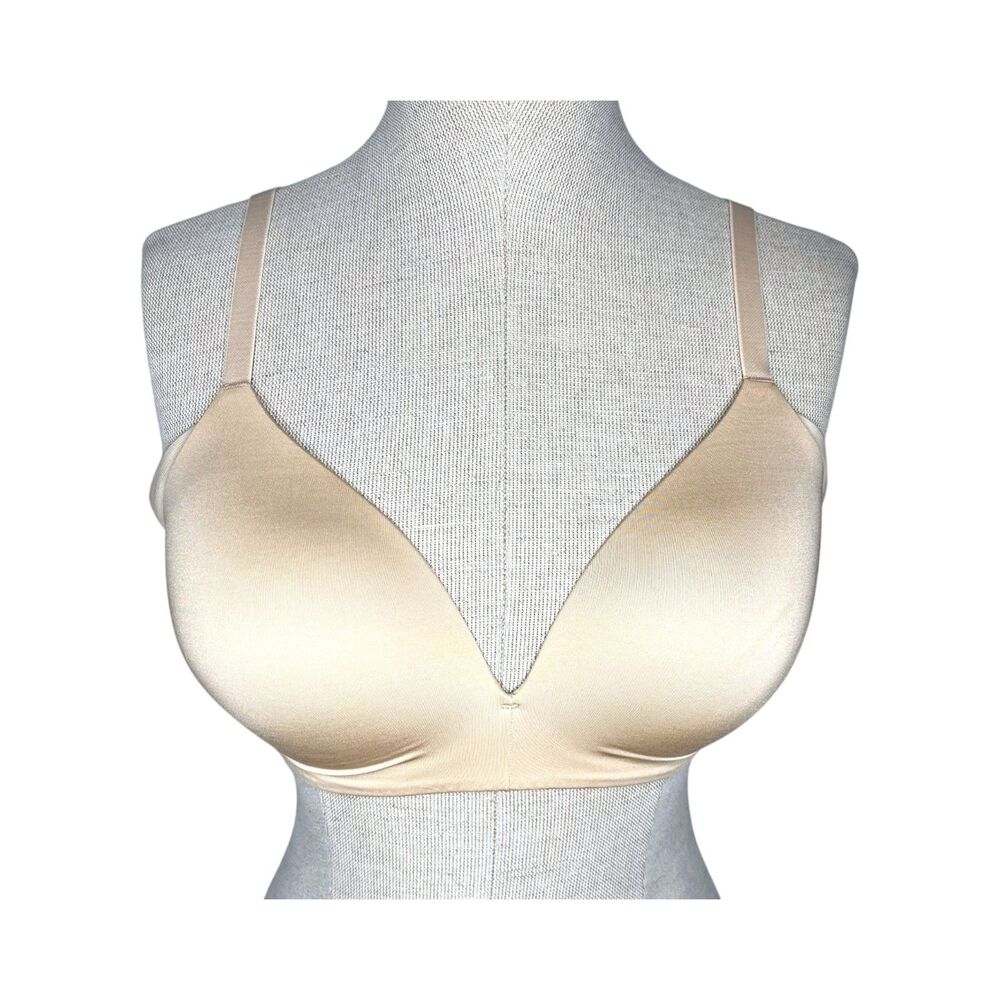 Wacoal Ultimate Side Smoother Wire Free T-Shirt Bra sz 32D * Seamless Wireless